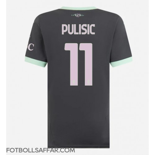 AC Milan Christian Pulisic #11 Tredjeställ Dam 2024-25 Kortärmad